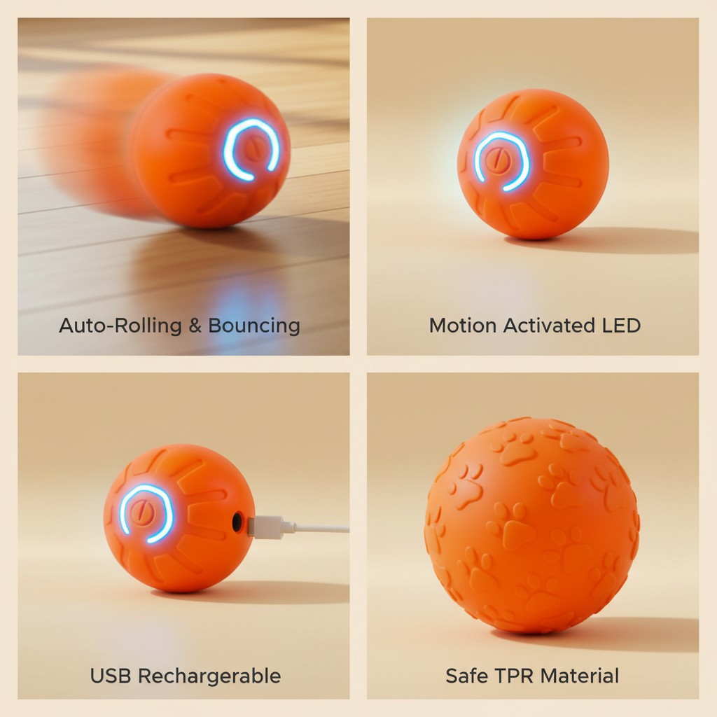 Interactive Dog Ball — Automatic Rolling & Bouncing | ChakaPakaPets™