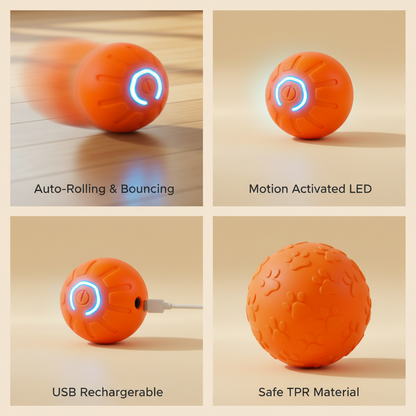 Interactive Dog Ball — Automatic Rolling & Bouncing | ChakaPakaPets™